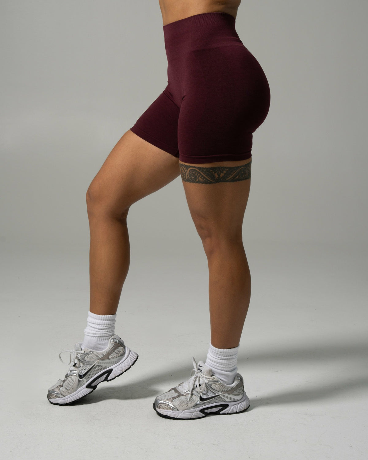 Pump High Rise Short - Merlot - Workout Clothes For Women | Alphalete