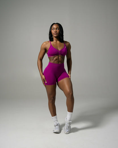 Pump Mid Rise Short - Dark Fuchsia | Alphalete