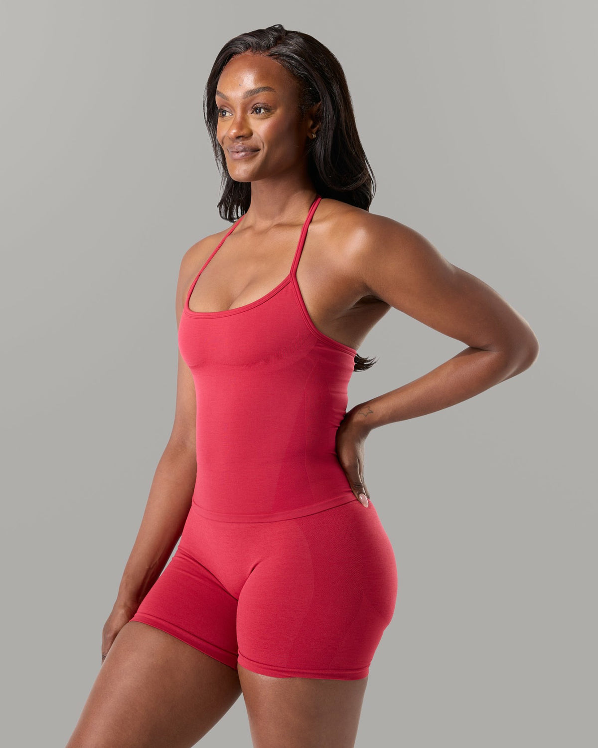 Halter Push Tank - Scarlet - Workout Clothes For Women | Alphalete