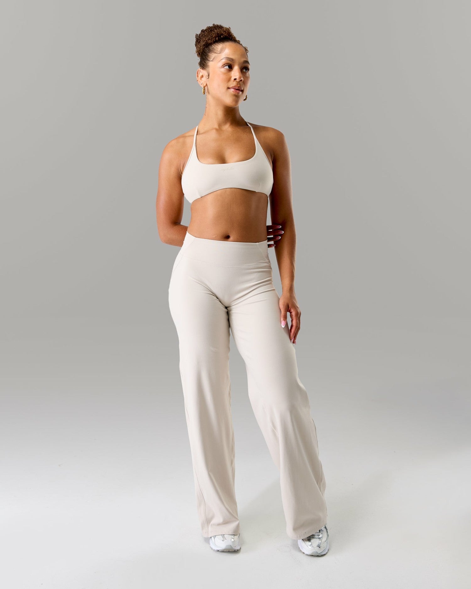 Aura Wide Leg Pant - Wheat - Workout Clothes For Women | Alphalete
