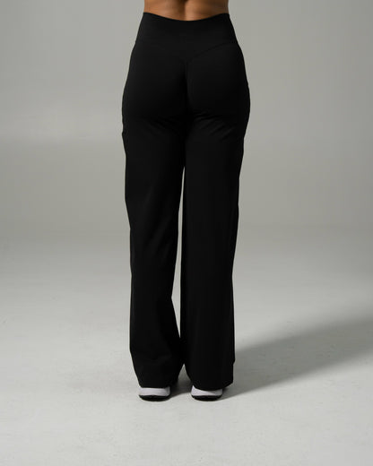 Aura Wide Leg Pant - Black - Workout Clothes For Women | Alphalete