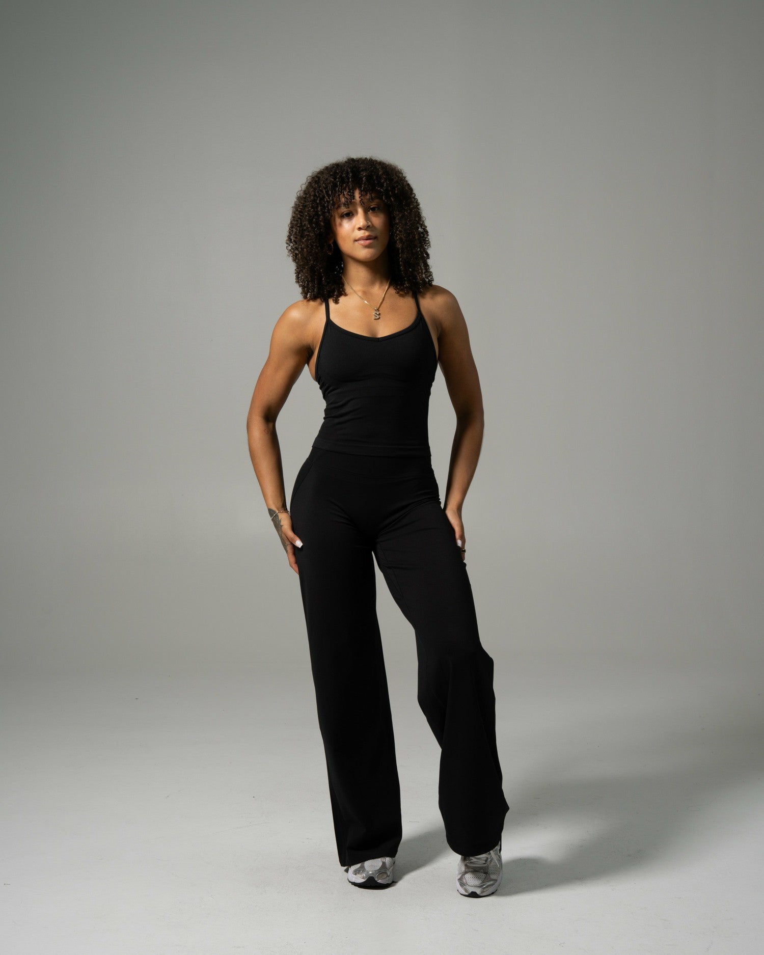 Aura Wide Leg Pant - Black - Workout Clothes For Women | Alphalete