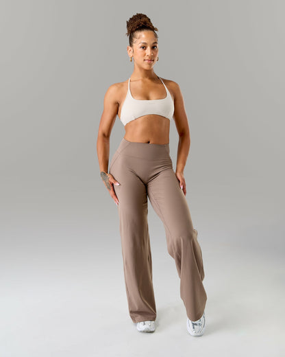 Aura Wide Leg Pant - Mocha - Workout Clothes For Women | Alphalete