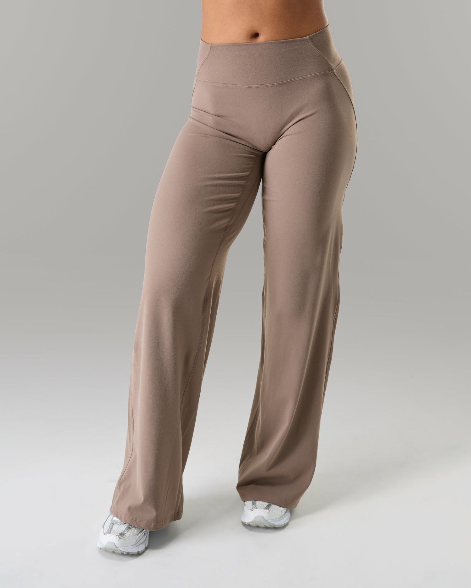 Aura Wide Leg Pant - Mocha - Workout Clothes For Women | Alphalete