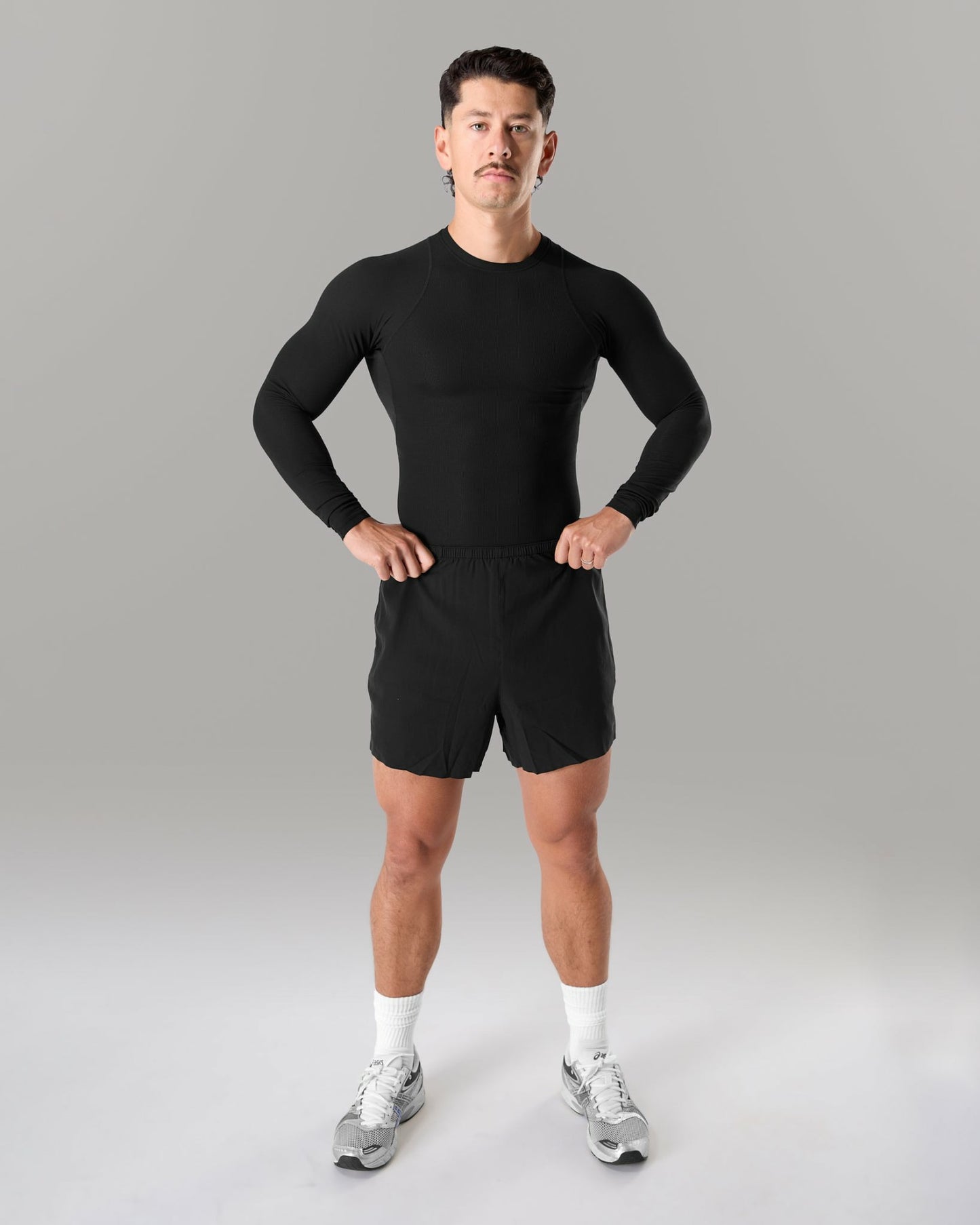 Power Long Sleeve - Black - Workout Clothes | Alphalete