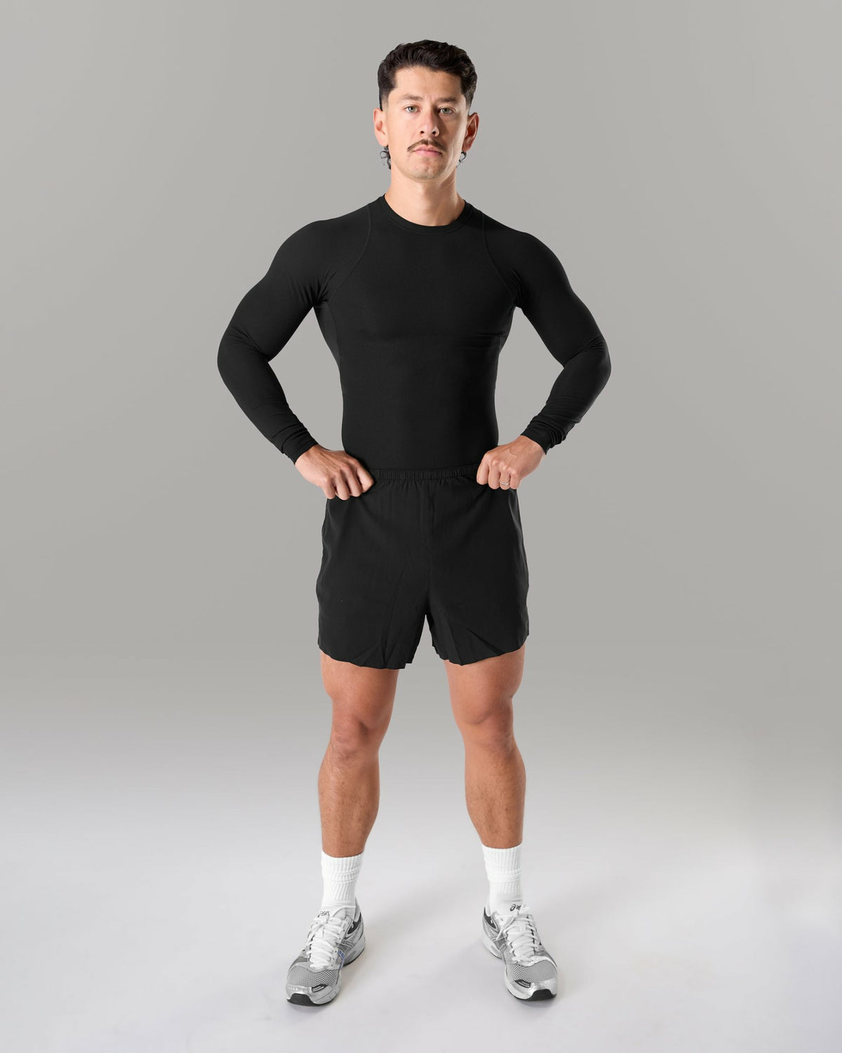 Power Long Sleeve - Black - Workout Clothes | Alphalete