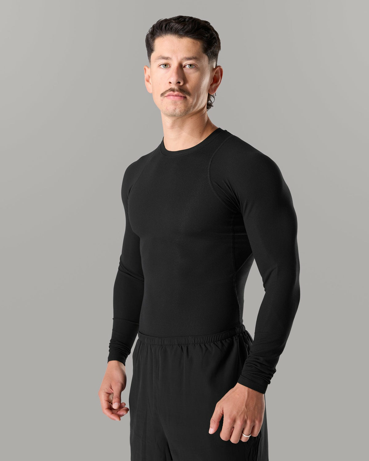 Power Long Sleeve - Black - Workout Clothes | Alphalete