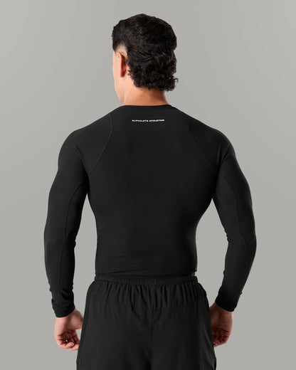 Power Long Sleeve - Black - Workout Clothes | Alphalete