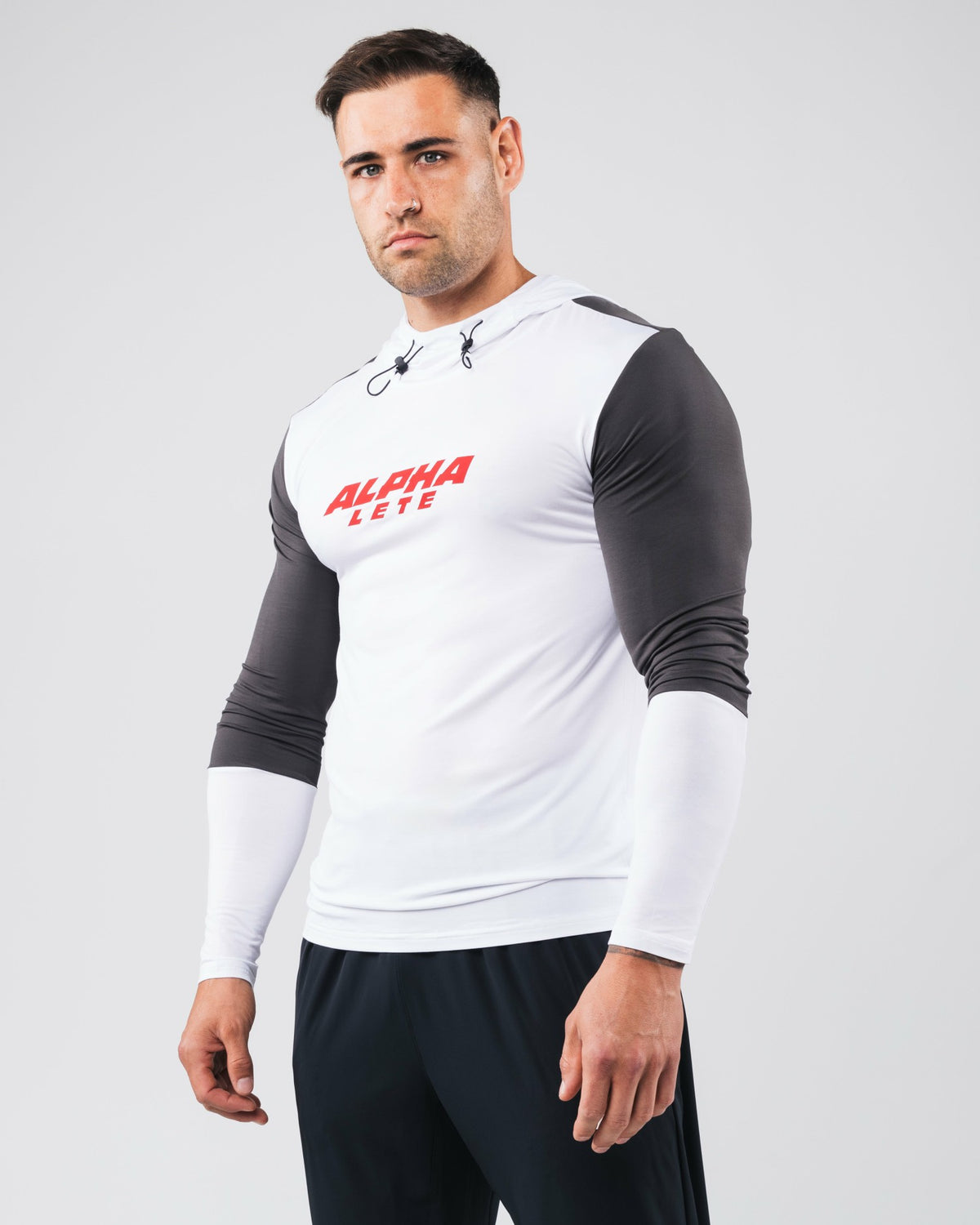 Agility Hoodie - White - Men Workout Clothes | Alphalete