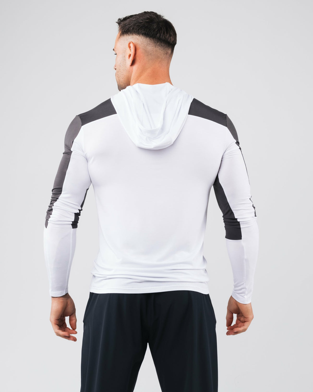 Agility Hoodie - White - Men Workout Clothes | Alphalete