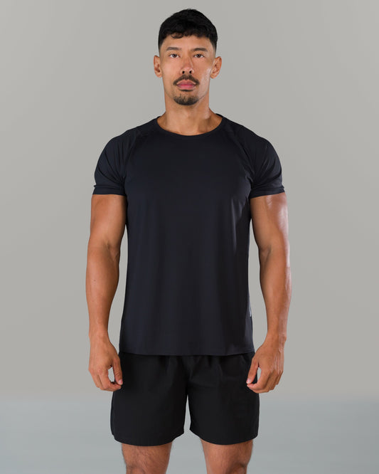 Proflex Tee - Black - Mens Workout Tee | Alphalete