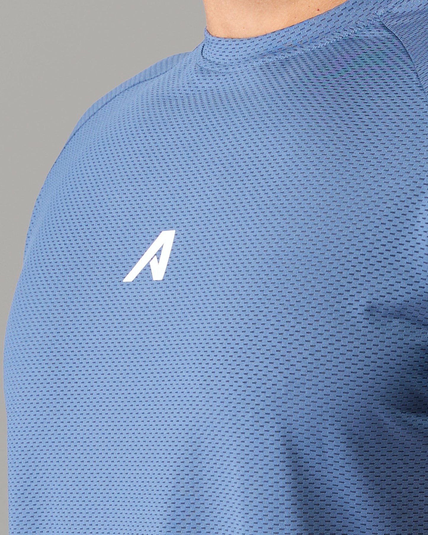 Base Tee - Muted Blue - Mens Workout Tee | Alphalete