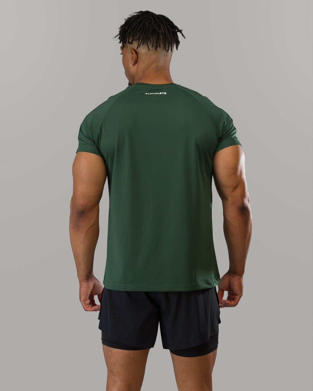 Base Tee - Summit Green - Mens Workout Tee | Alphalete