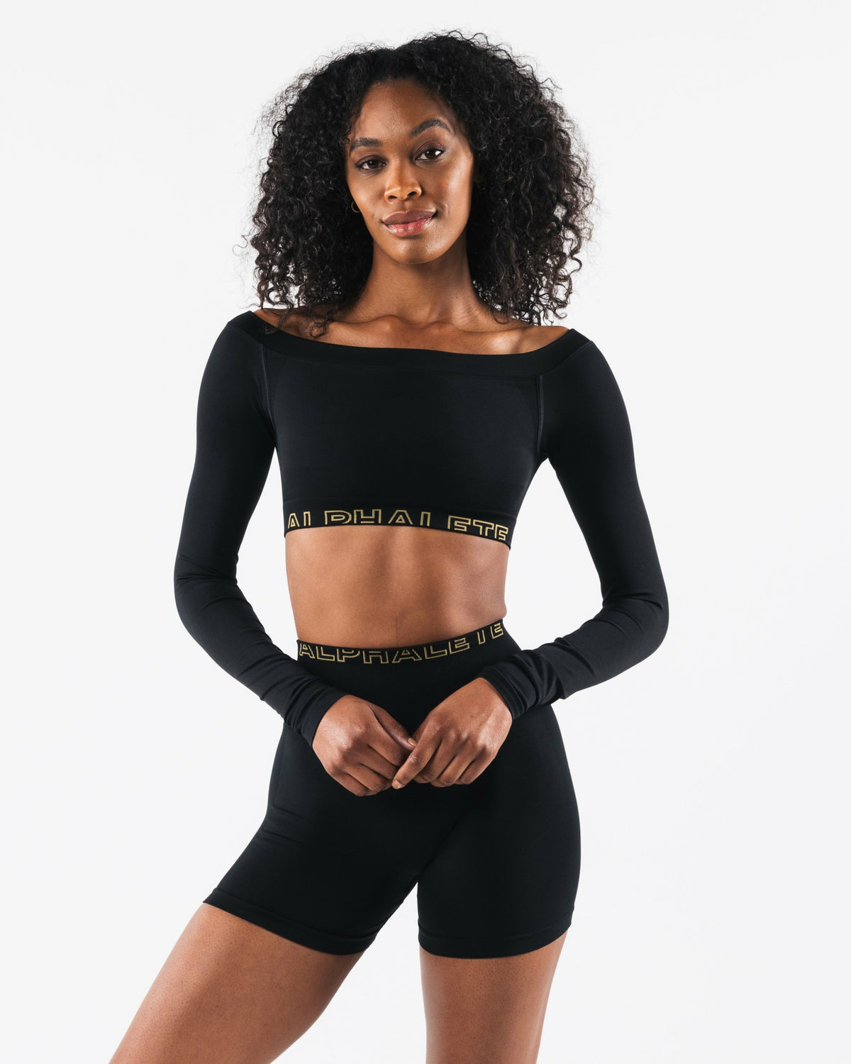 Amplify Halley LS - Black SE - Workout Clothes | Alphalete