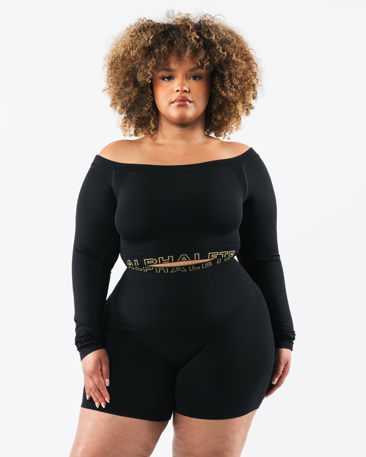 Amplify Halley LS - Black SE - Workout Clothes | Alphalete
