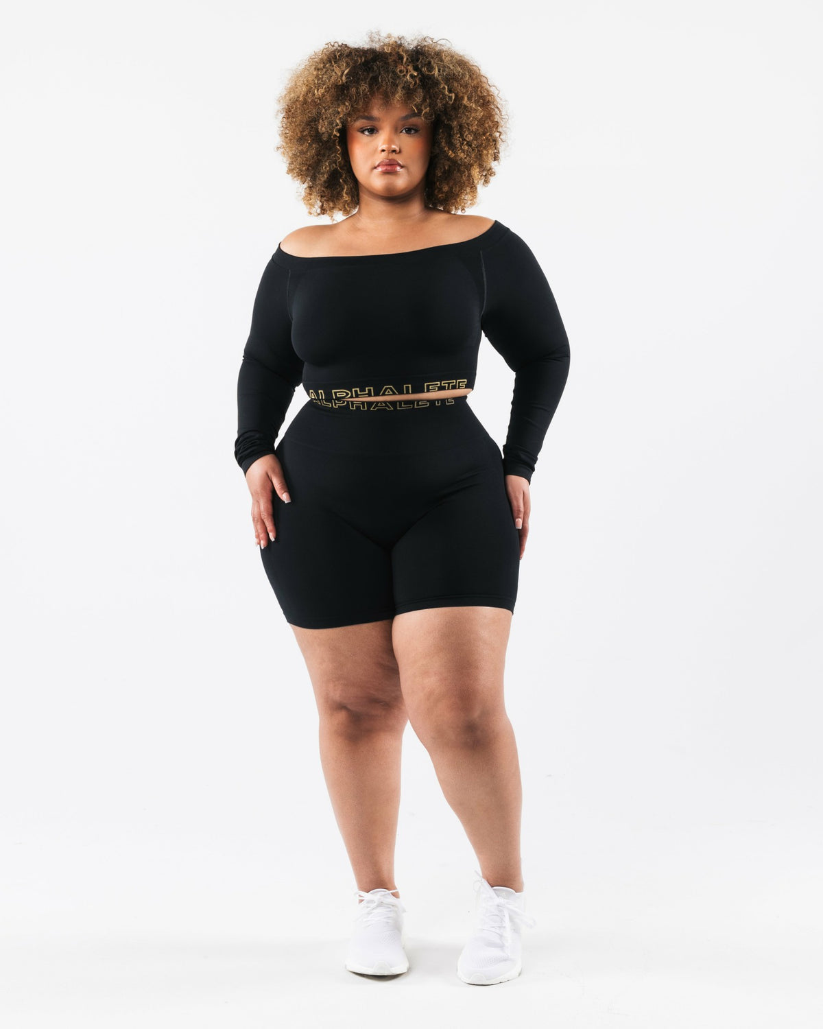 Amplify Halley LS - Black SE - Workout Clothes | Alphalete