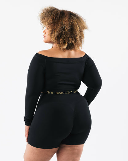 Amplify Halley LS - Black SE - Workout Clothes | Alphalete