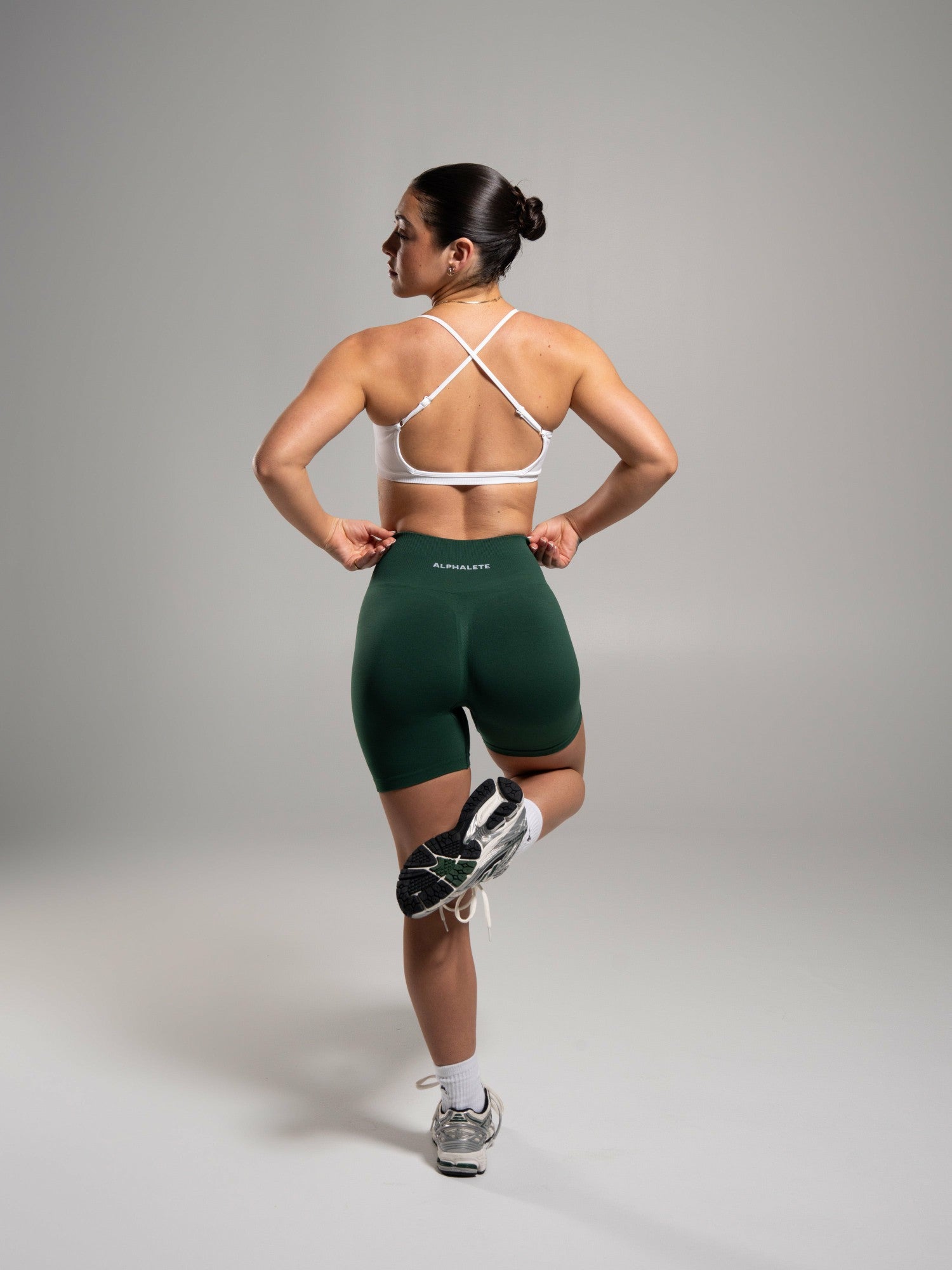 Pump High Rise Short - Court Green | Alphalete