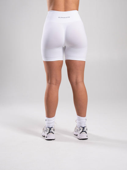 Pump High Rise Short - White - Workout Clothes For Women | Alphalete
