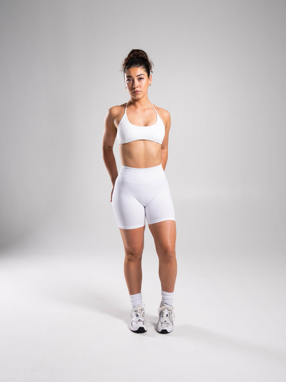 Pump High Rise Short - White - Workout Clothes For Women | Alphalete