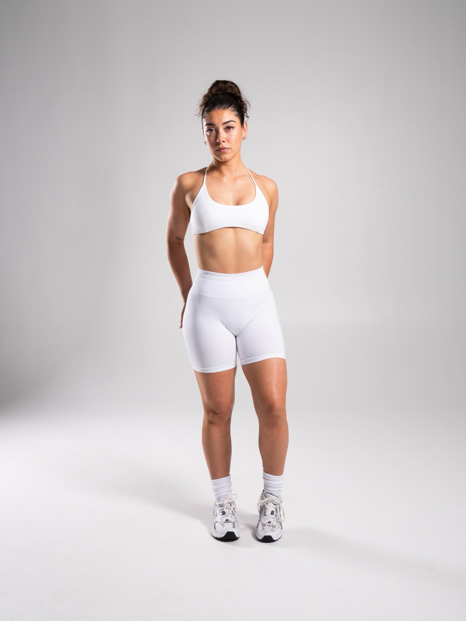 Pump High Rise Short - White - Workout Clothes For Women | Alphalete
