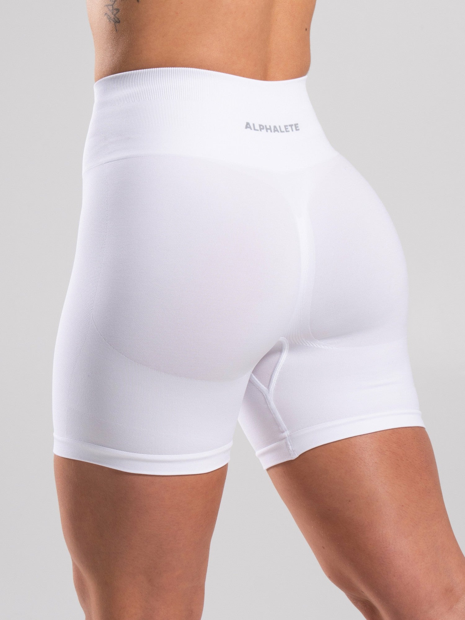 Pump High Rise Short - White - Workout Clothes For Women | Alphalete