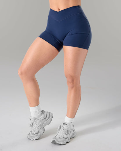 Wrap Mid Rise Short - Anchor - Workout Clothes For Women | Alphalete