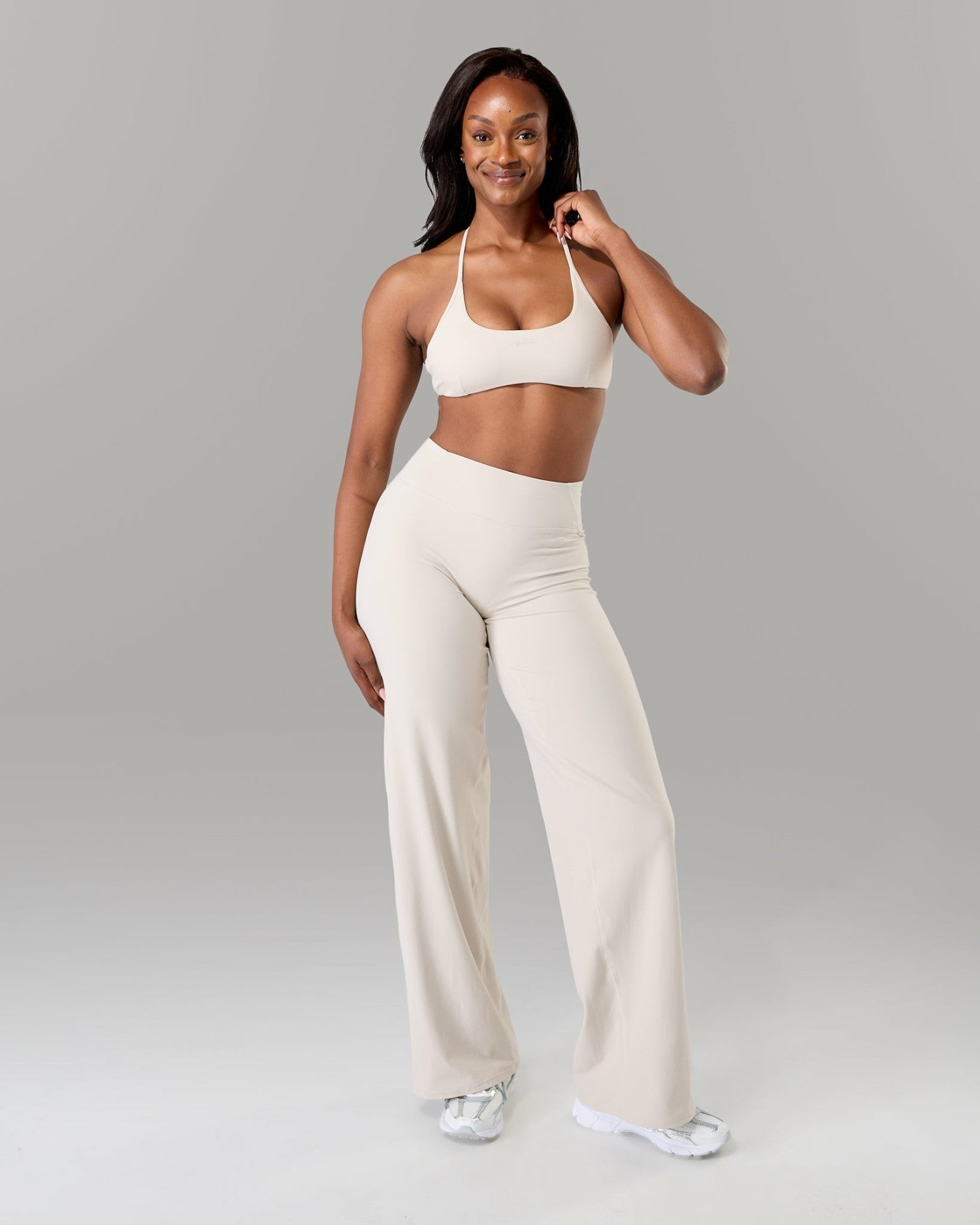 Aura Wide Leg Pant Long - Wheat | Alphalete