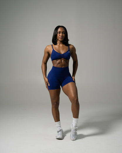 Pump Mid Rise Short - Indigo - Workout Clothes For Women | Alphalete