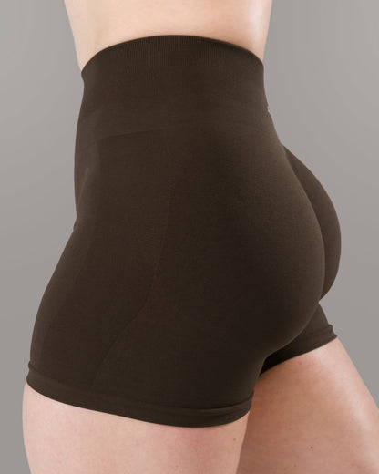 Pump Mid Rise Short - Espresso - Workout Clothes For Women | Alphalete
