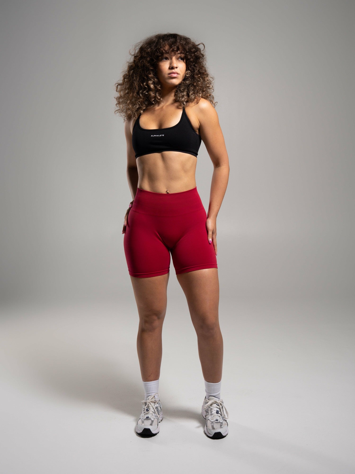 Pump Mid Rise Short - Scarlet - Workout Clothes For Women | Alphalete