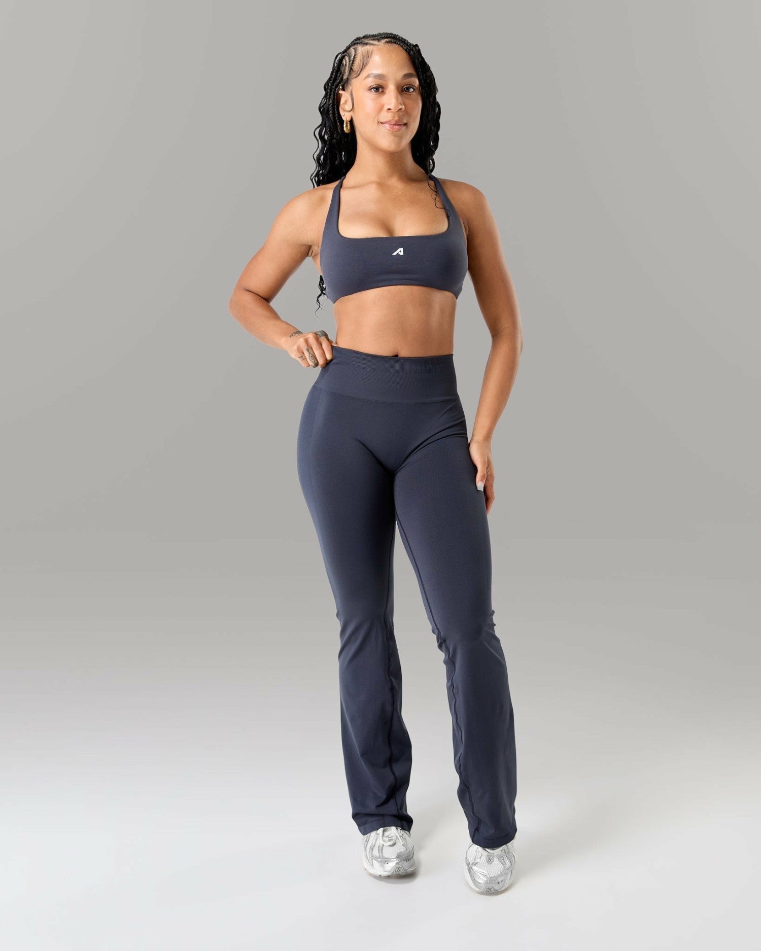 Amplify Ultra-High Rise Flared Pant - Deep Navy | Alphalete