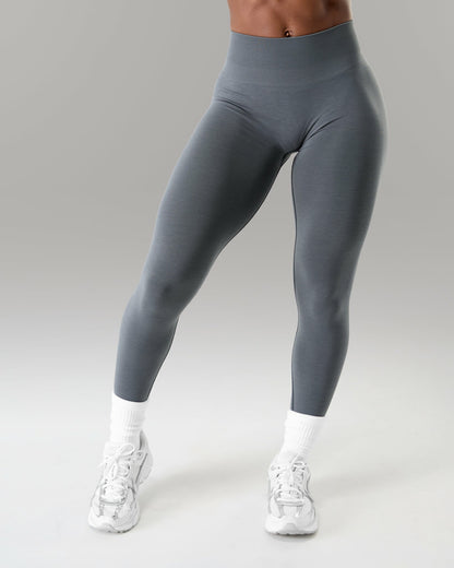 Amplify Mid Rise Legging - Smoke | Alphalete