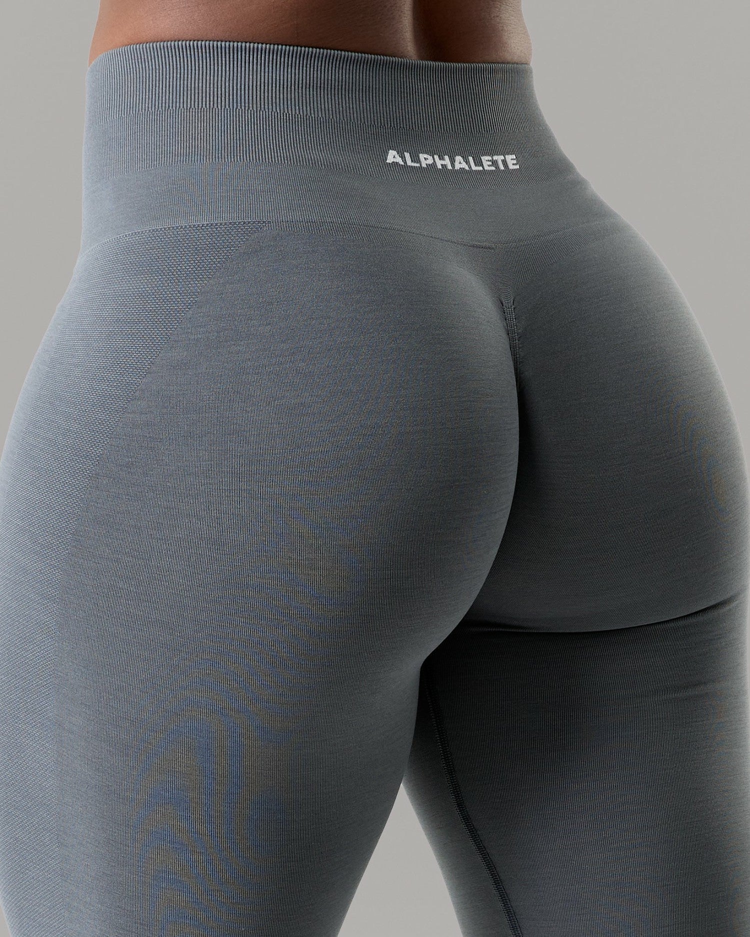 Amplify Mid Rise Legging - Smoke | Alphalete
