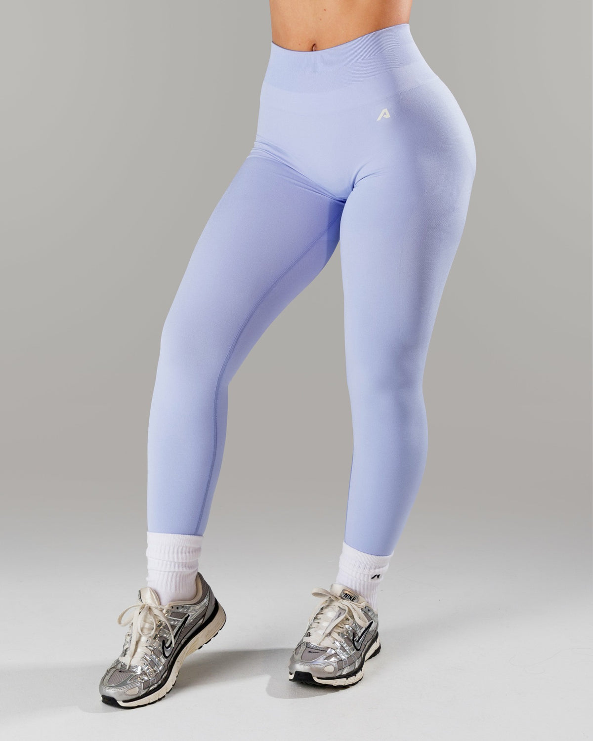 Pump Mid Rise Legging - Skyline w/ Logo | Alphalete