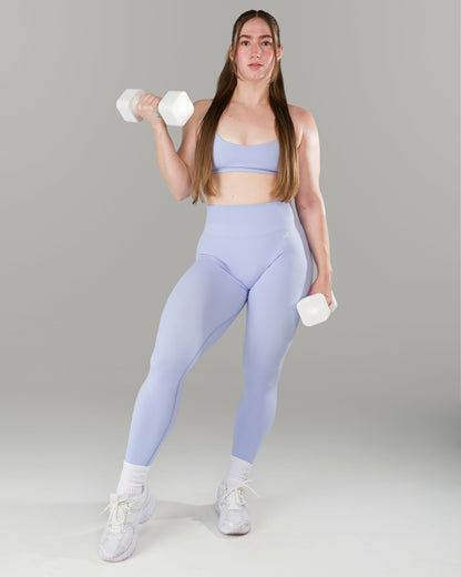 Pump Mid Rise Legging - Skyline w/ Logo | Alphalete