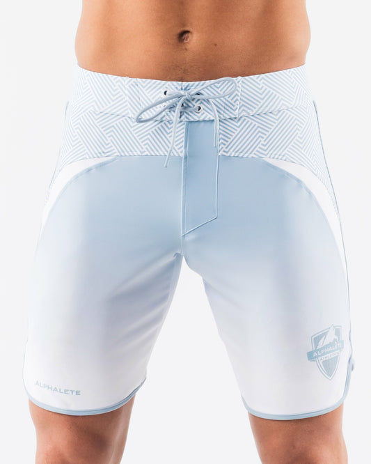 Crescent Boardshort - Sky White - Men's Athletic Shorts | Alphalete