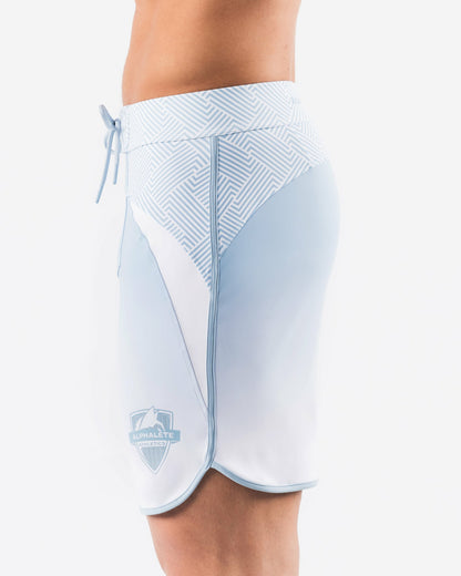 Crescent Boardshort - Sky White - Men's Athletic Shorts | Alphalete