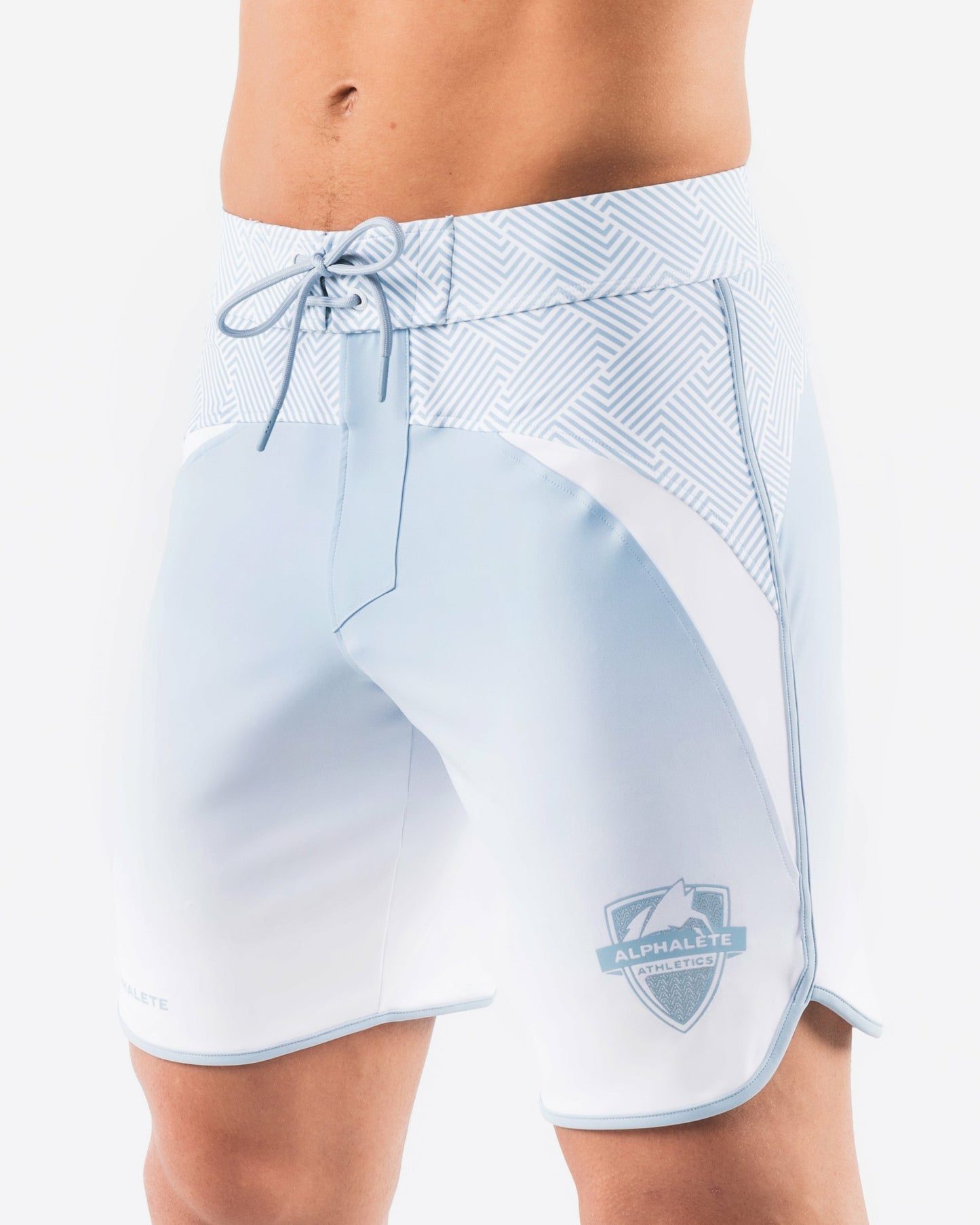 Crescent Boardshort - Sky White - Men's Athletic Shorts | Alphalete