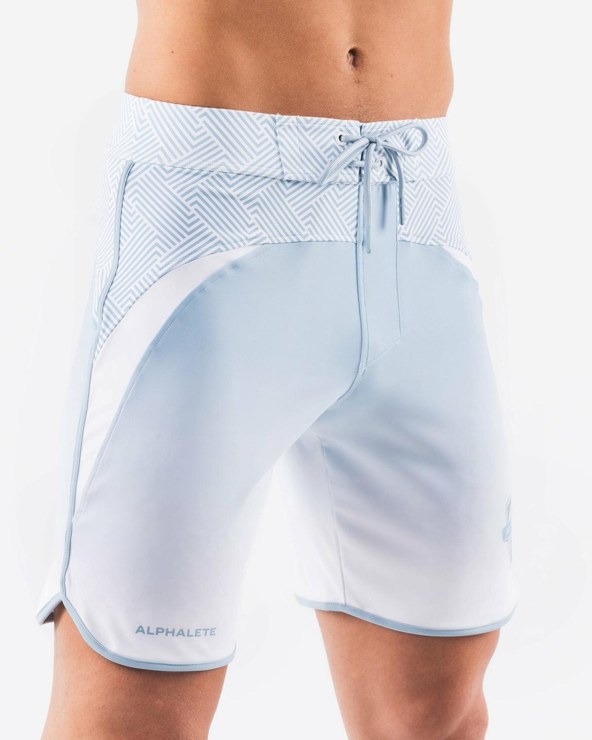 Crescent Boardshort - Sky White - Men's Athletic Shorts | Alphalete