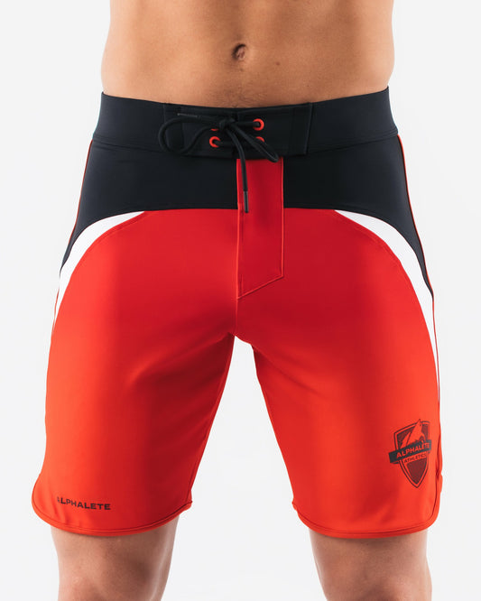 Crescent Boardshort - Crimson Rose - Men's Athletic Shorts | Alphalete