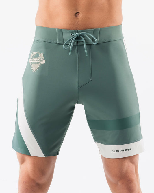 Aztec Boardshort - Sage Linen - Men's Athletic Shorts | Alphalete