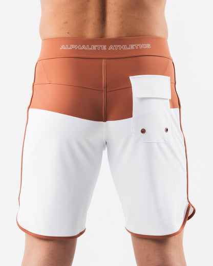 Titan Boardshort - White Rust - Men's Athletic Shorts | Alphalete
