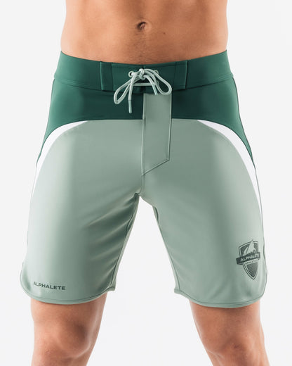 Crescent Boardshort - Emerald Green | Alphalete