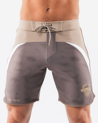 Crescent Boardshort - Mocha Pebble - Men's Athletic Shorts | Alphalete