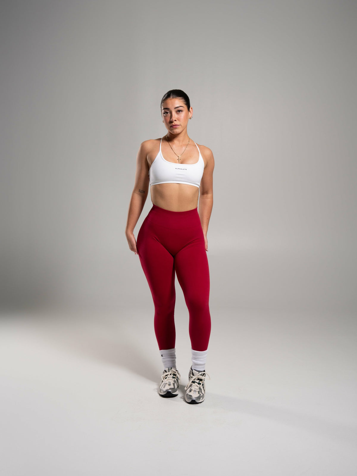 Pump High Rise Legging - Scarlet | Alphalete