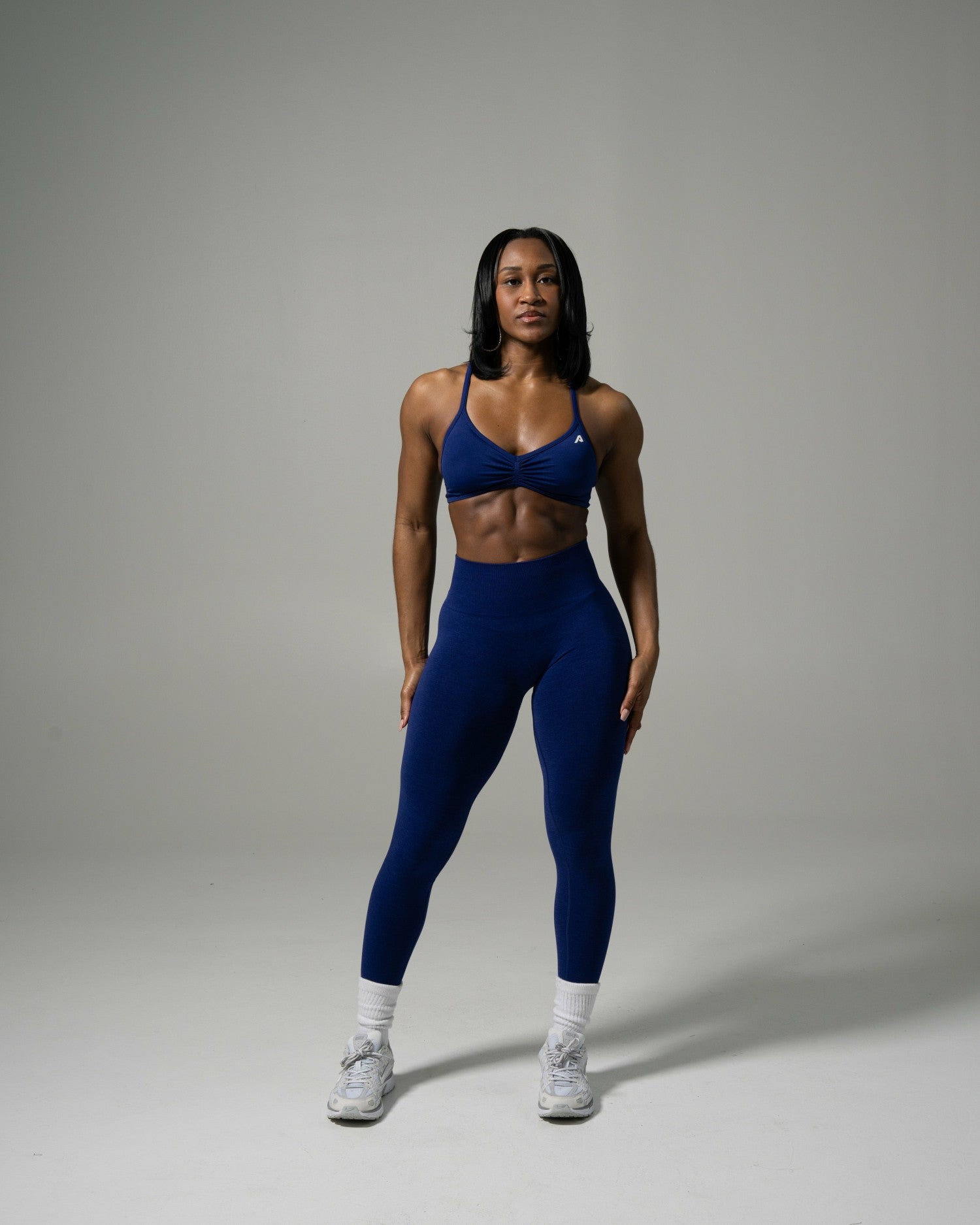Pump Mid Rise Legging - Indigo | Alphalete