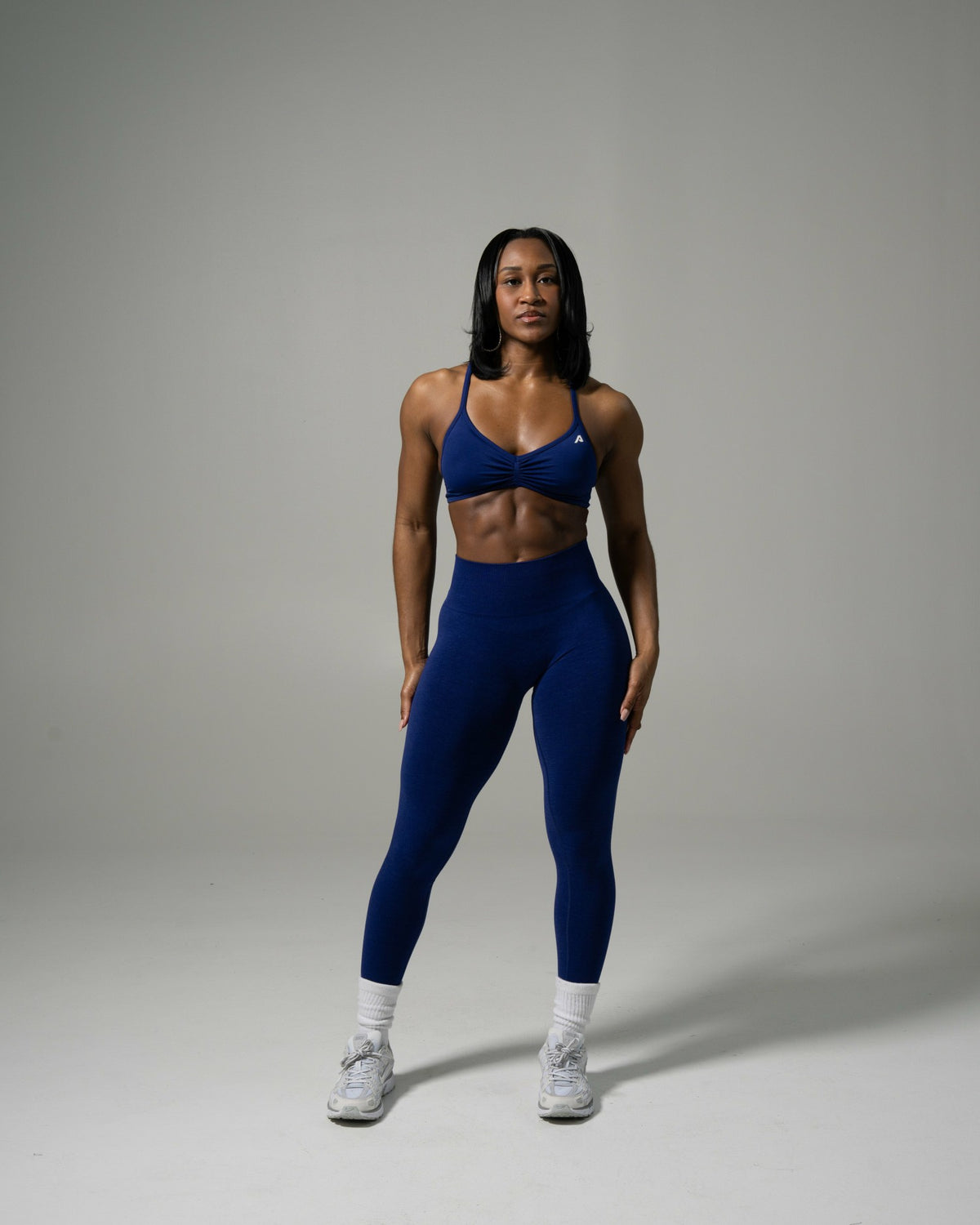 Pump Mid Rise Legging - Indigo | Alphalete