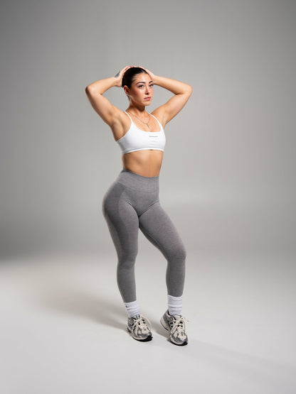 Pump High Rise Legging - Heather Grey | Alphalete
