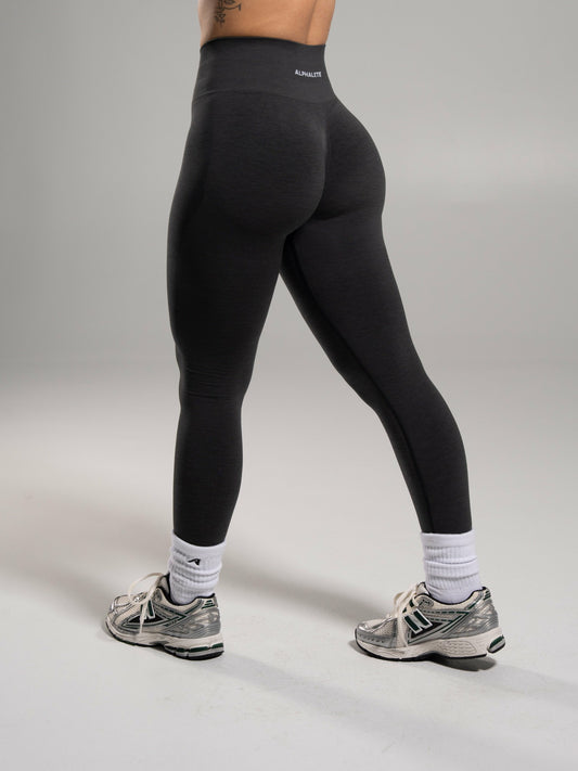 Pump High Rise Legging - Dark Heather Grey | Alphalete